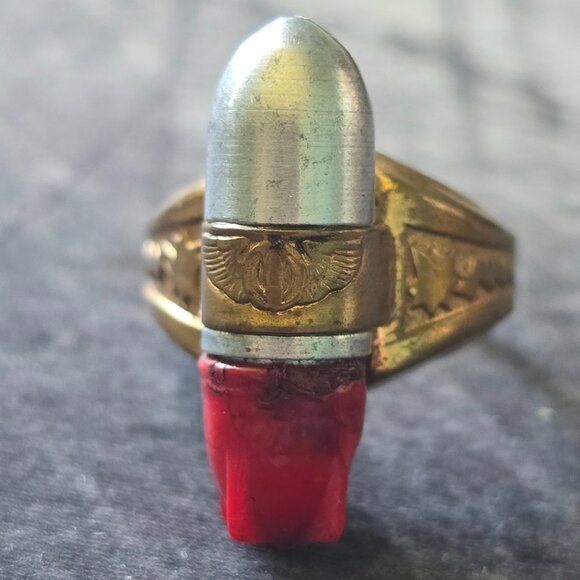 Vintage 1940s Lone Ranger Atomic Bomb Ring 1938 Bond Bread Safety Club Badge Kix - Picture 14 of 16